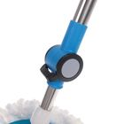 Швабра с отжимом и ведро с металлической центрифугой 10 л, запасная насадка из микрофибры, дозатор, цвет МИКС - Фото 10