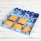 Коробка для кондитерских изделий с PVC крышкой «Рябина», 21 х 21 х 3 см - Фото 1