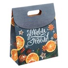 Пакет подарочный «Теплого счастья в Новом году!», 26 × 32 × 12 см - Фото 1