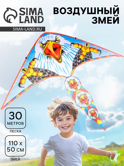 Воздушный змей «Орёл», большие лапы, с леской