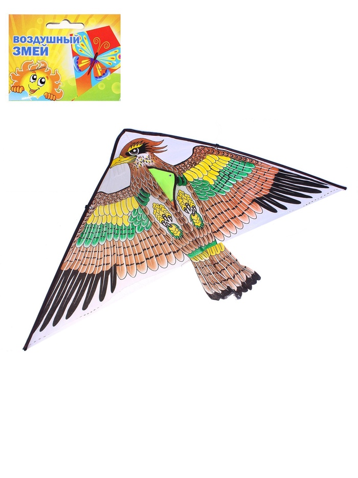 Воздушный змей Funny toys «Птица», с леской - Фото 1