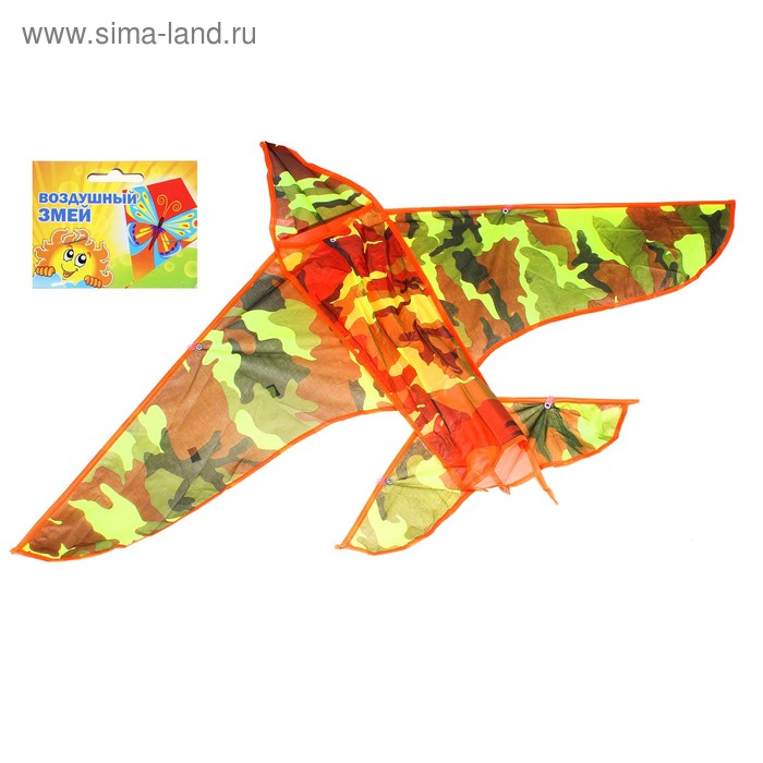 Воздушный змей "Самолет" с леской - Фото 1