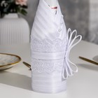 Украшение для шампанского "Жених и невеста", чёрно-белое - Фото 3