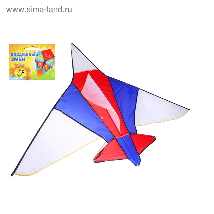Воздушный змей "Российский самолет" с леской - Фото 1