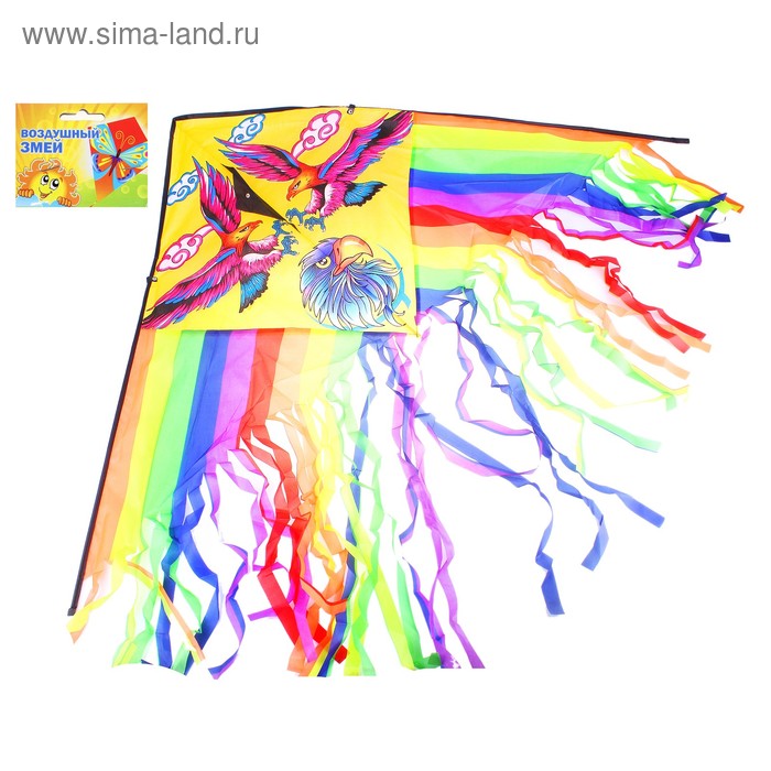 Воздушный змей "Птицы" с леской - Фото 1