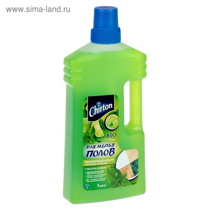 Средство для мытья полов Chirton "Лайм и Мята", 1 л - Фото 1