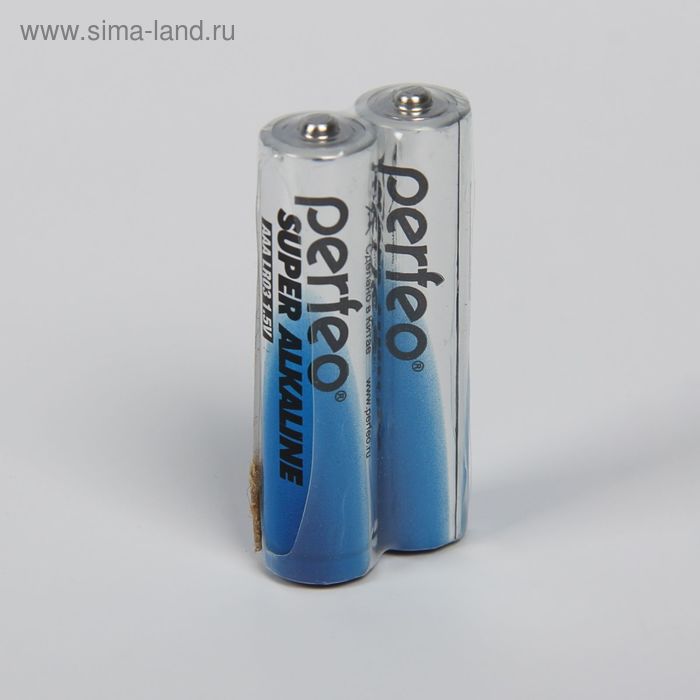 Батарейка алкалиновая Perfeo Super Alkaline, AAA, LR03-2S, 1.5В, спайка, 2 шт. - Фото 1