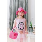 карнавальный набор шляпка+сумка с цветком малиновый р-р 50-52 2-5 лет - Фото 1