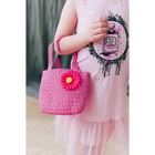 карнавальный набор шляпка+сумка с цветком малиновый р-р 50-52 2-5 лет - Фото 3