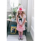 карнавальный набор шляпка+сумка с цветком цвет розовый р-р 50-52 2-5 лет - Фото 2
