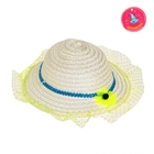 карнавальная шляпка с одной ромашкой на резинке микс, 8×22×22 размер 44-46 - Фото 1