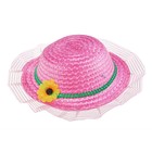 карнавальная шляпка с одной ромашкой на резинке цвета микс 8*22*22  размер 44-46 - Фото 5