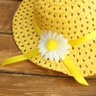 Детская шляпка с цветком, на резинке, р-р 50-52, 2-5 лет - Фото 2