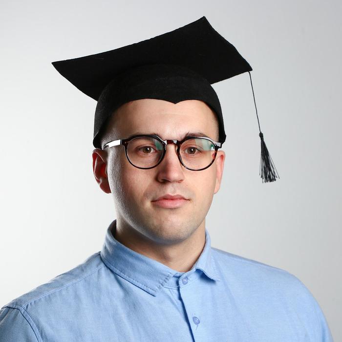 Шапочка выпускника, конфедератка, р-р. 56-58 - Фото 1