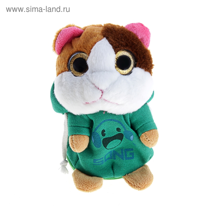 Мягкая интерактивная игрушка-повторюшка "Хомячок-диджей" - Фото 1