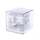 Головоломка «Кубический лабиринт», копилка с денежкой, 9 х 9 х 9 см, цвета МИКС - фото 3450664