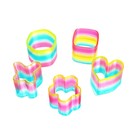 Пружинка - радуга «Фигуры с блёстками», d=5.5 см, МИКС - Фото 3