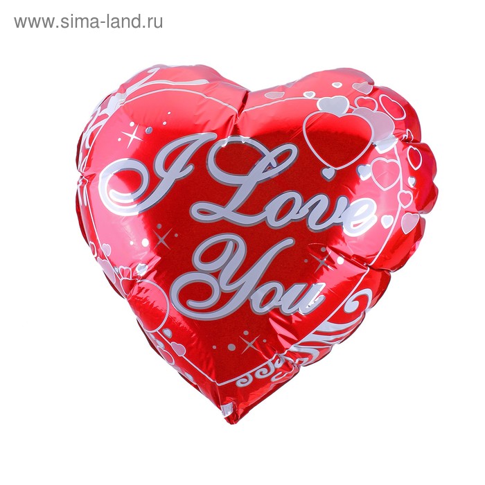 Шар фольгированный сердце кант 20 шт. 35*35 см - Фото 1