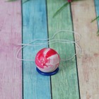 Мяч каучуковый, на резинке, цвета МИКС - Фото 2