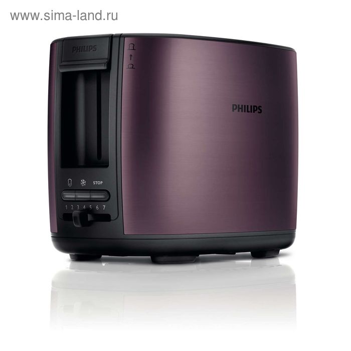 Тостер Philips HD 2628/90, 950 Вт, лиловый - Фото 1