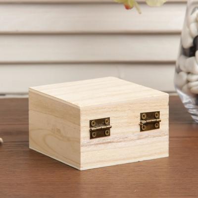 Шкатулка для росписи дерево «Квадрат», 8×8×5 см, МИКС