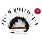 Карнавальный головной убор индейца "Роуч", черные концы - Фото 2