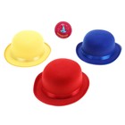 Карнавальная шляпка с лентой, блестящая, р-р 56, цвета МИКС - фото 22119785