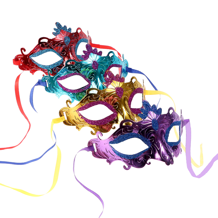 Карнавальная маска «Загадка», цвета МИКС - Фото 1