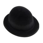 Карнавальная шляпа из пластика, р-р. 56-58, цвет чёрный - фото 10132617