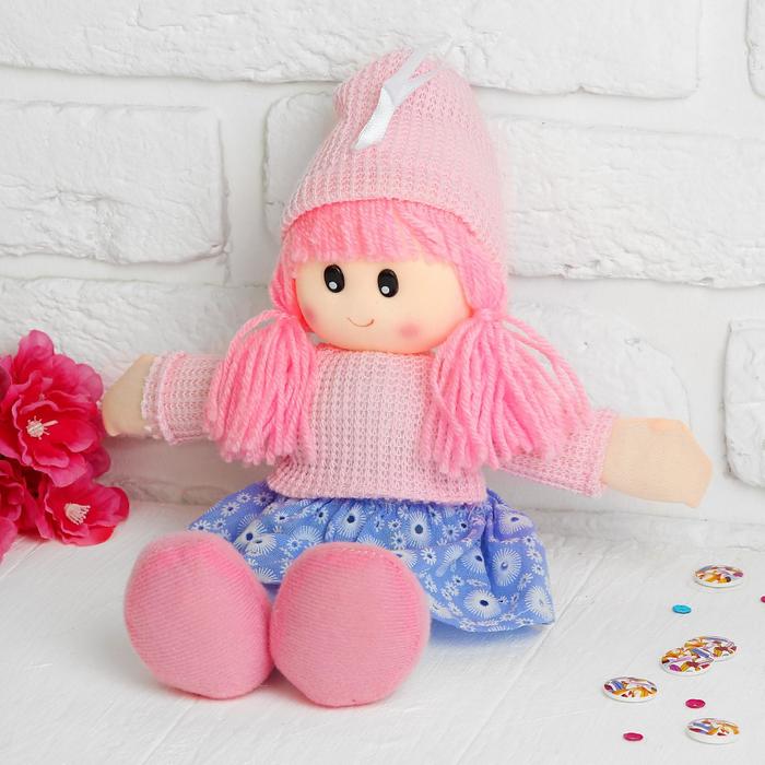 Мягкая игрушка «Кукла», в шапке, цвета МИКС - Фото 1