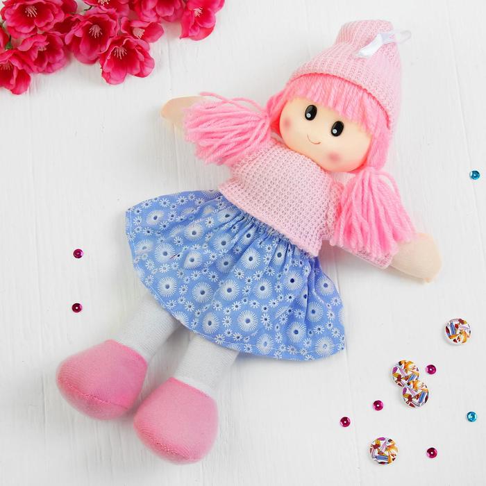 Мягкая игрушка «Кукла», в шапке, цвета МИКС - фото 1925740111