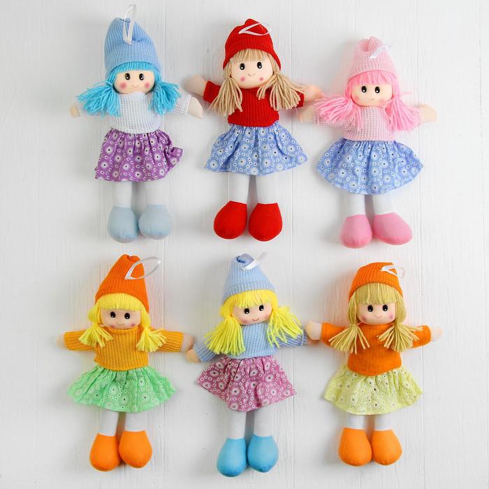 Мягкая игрушка «Кукла», в шапке, цвета МИКС - фото 1883203663