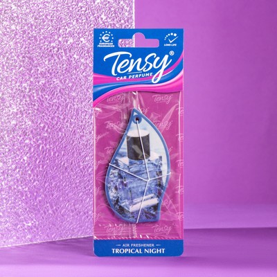 Ароматизатор подвесной Tensy картонный, Тропическая ночь TA-03 МИКС