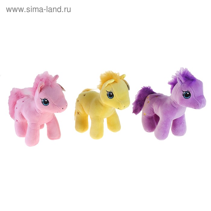 Мягкая игрушка "Лошадь" лохматая грива, цвета МИКС - Фото 1