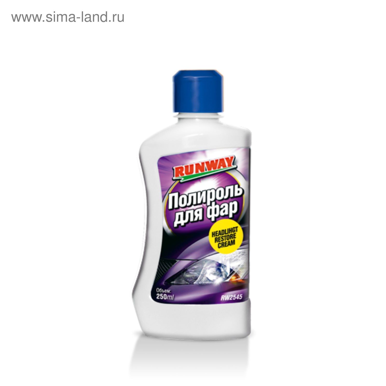 Полироль RunWay, для фар, 250 мл RW2545 (2647595) - Купить по цене от ...
