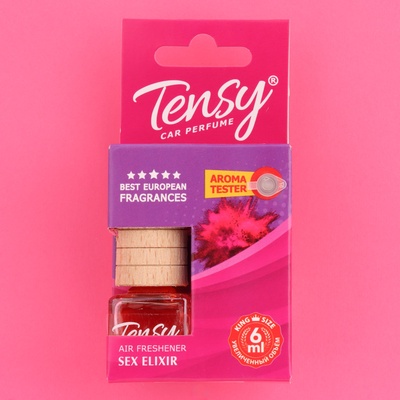 Ароматизатор в машину Tensy, секс эликсир, подвесной, бутылочка, 6 мл, ТВ-03