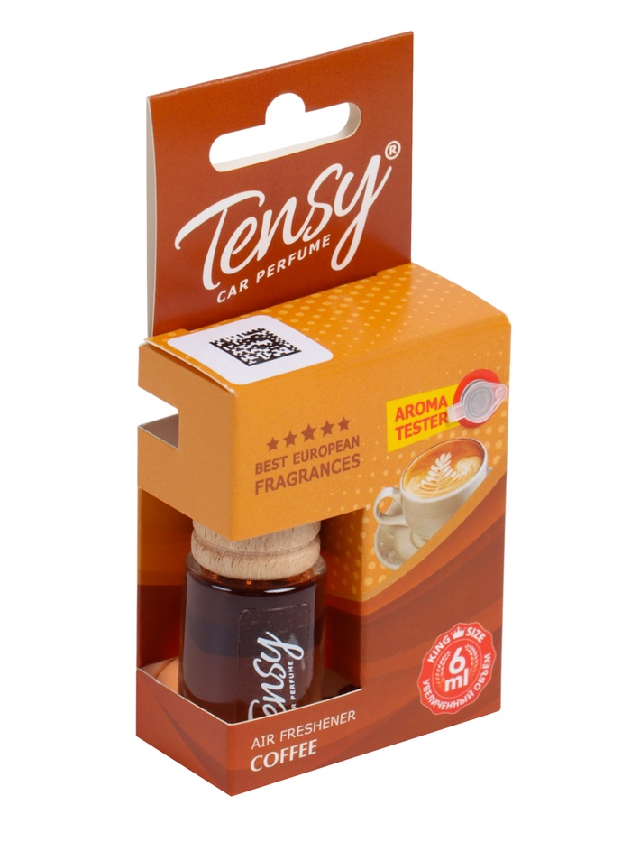 Ароматизатор в машину Tensy, кофе, бутылочка, 6 мл, ТВ-05 - Фото 1