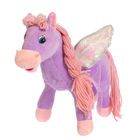 Мягкая игрушка "Лошадь" с кудрявой челкой, с косой, крыльями, цвета МИКС - Фото 1
