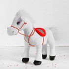 Мягкая игрушка "Лошадь" с плетеной уздечкой, цвета МИКС - Фото 3
