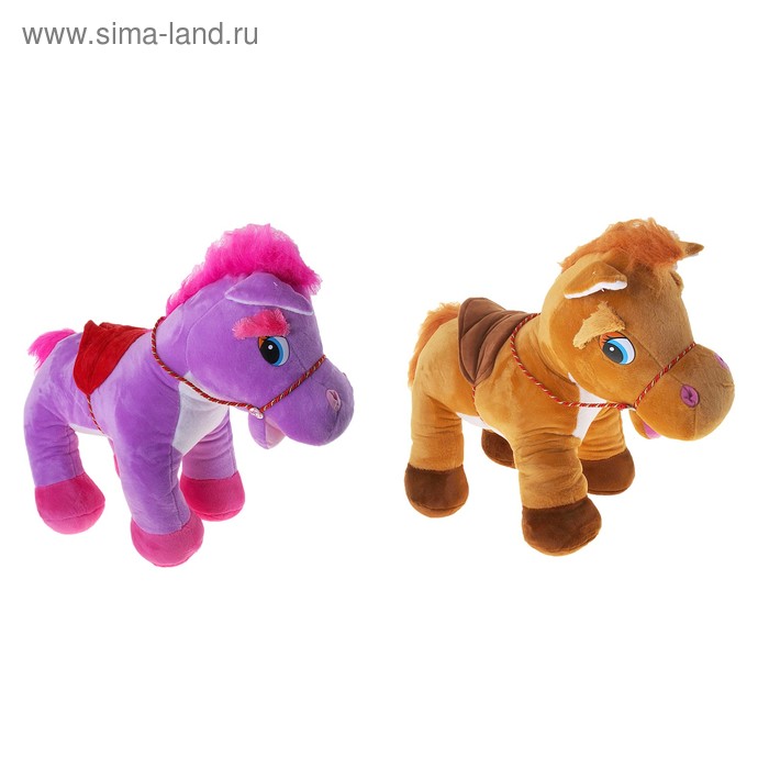 Мягкая игрушка "Лошадь с белой грудкой", цвета МИКС - Фото 1