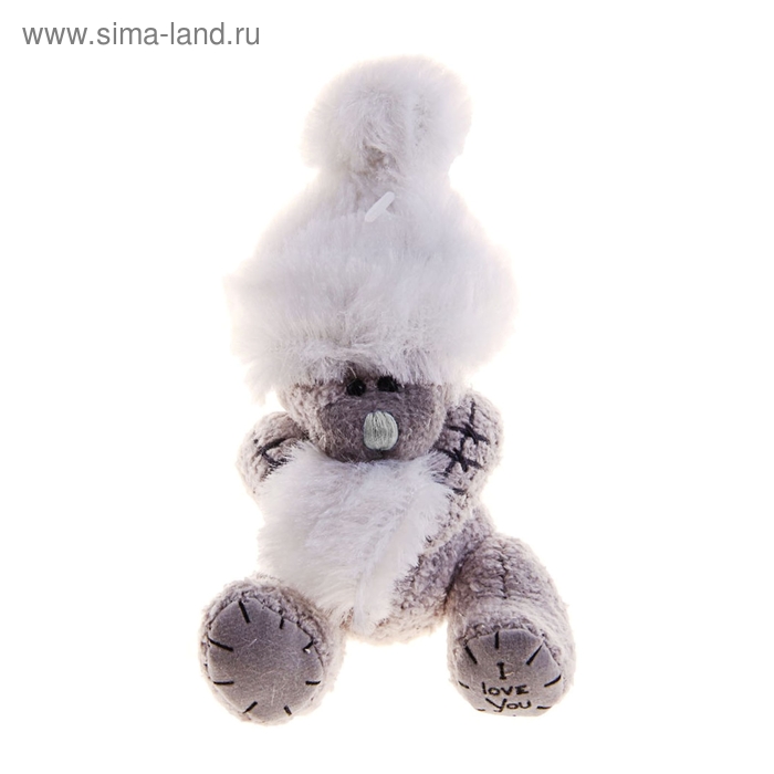Мягкая игрушка "Мишка в лохматой шапке" - Фото 1