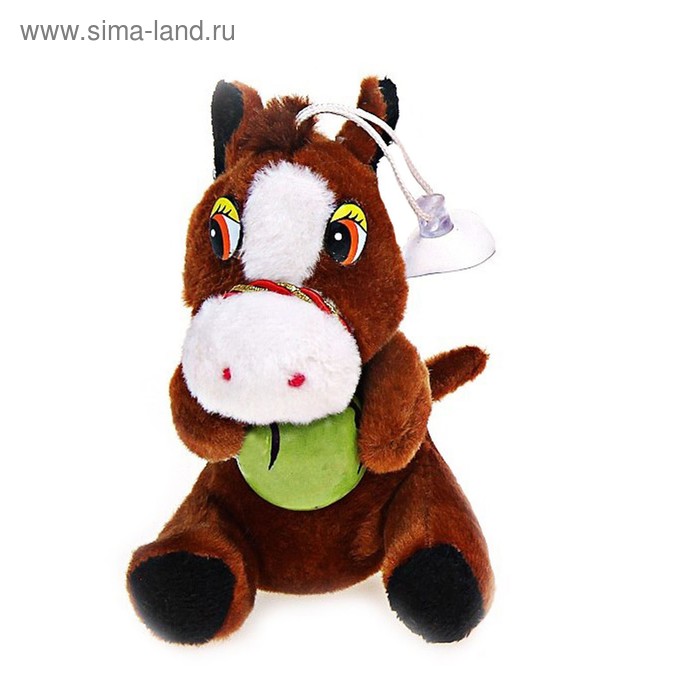 Мягкая игрушка присоска "Лошадь" с фруктами, цвета Микс - Фото 1