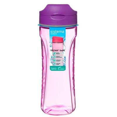 Бутылка для воды Sistema, тритан, 600 мл, цвет МИКС