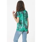 Блуза женская, размер 42, цвет зелёный - Фото 3