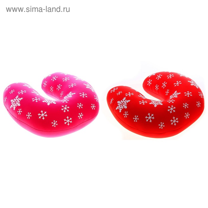 Мягкая игрушка-антистресс подголовник "Снежинки", цвета МИКС - Фото 1