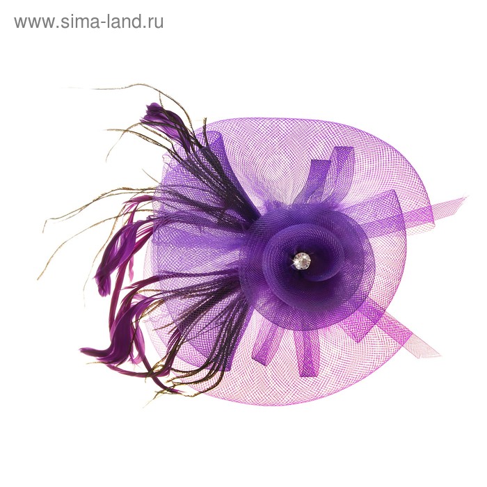 Карнавальный ободок разборный "Роза", цвета МИКС - Фото 1