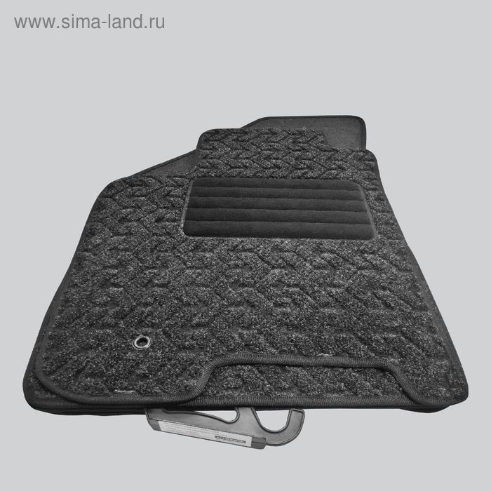 Коврики в салон для Citroën C4 Aircross(5-дв. SUV) 2012-н.в., 4 шт., текстиль "DUNLOP", серый   2558 - Фото 1