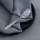 Ложка чайная с гравировкой «За тобой как за стеной!», h=14 см - Фото 3