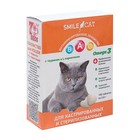 Витамины Smile Cat для кошек, с таурином и L-карнитином, 100 таб - Фото 1