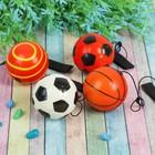 Мяч «Спорт», мягкий, на резинке, цвета МИКС - фото 51292845